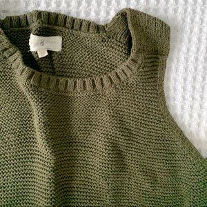 Loose knit sweater tank
